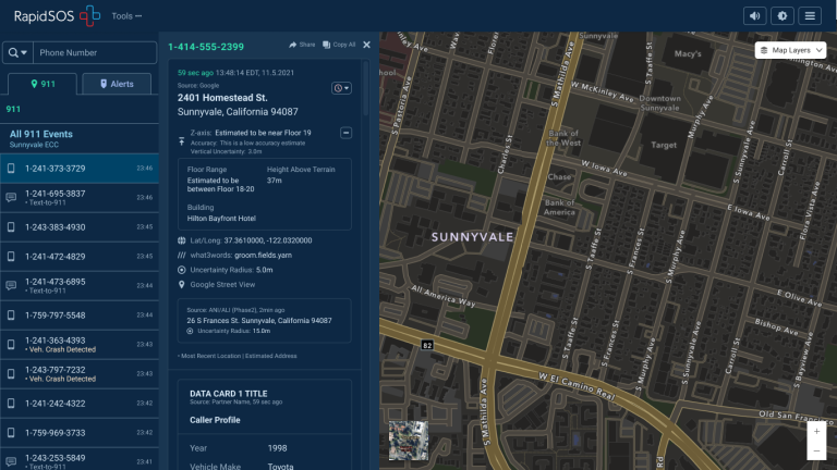 Z-axis Location Infromation RapidSOS and GeoComm