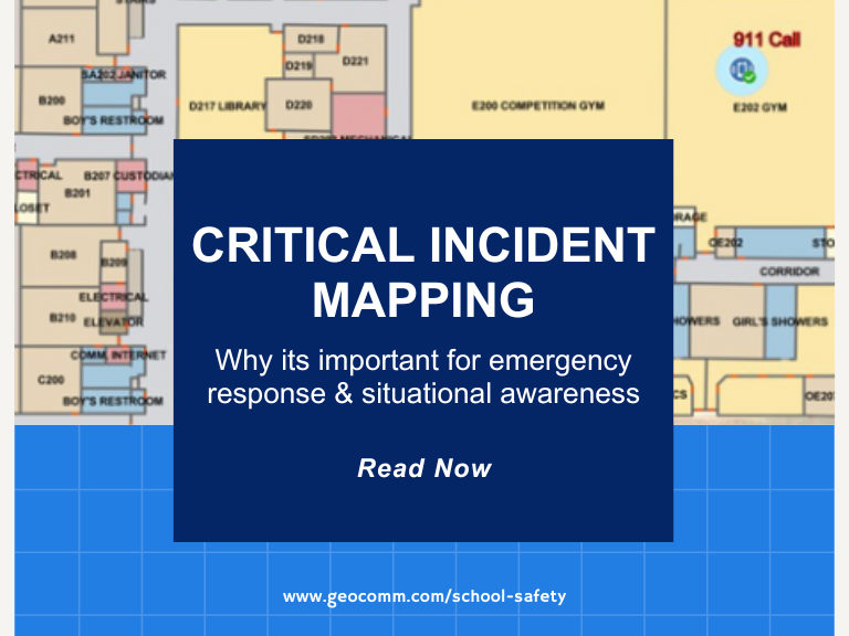 Critical Incident Mapping for emergency response and school safety