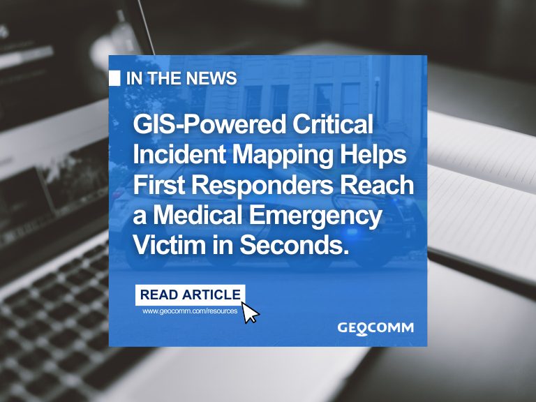 GeoComm Interactive school floor plan displayed on digital emergency response platform for critical incident mapping and indoor mapping